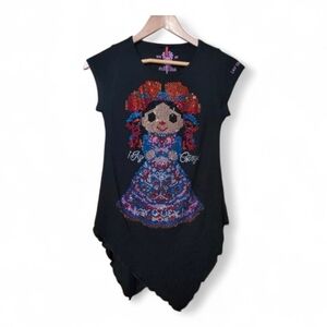 NWT AY GUEY Beaded Woman Top - XS